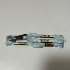 3 DMC (color 828) Light Blue Embroidery Floss